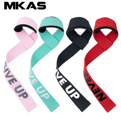 1 Pair Gym Lifting Straps Fitness Gloves Anti-Slip Hand Wraps Wrist Straps Support for Weight Lifting Powerlifting Training